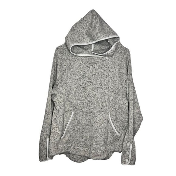 Champion Gray Oversized Pullover Hoodie Sweatshirt With Pocket (Womens XL) - Picture 5 of 10
